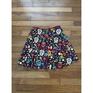Bolder Athletics Skirt Skort Skulls Fiesta SIze M